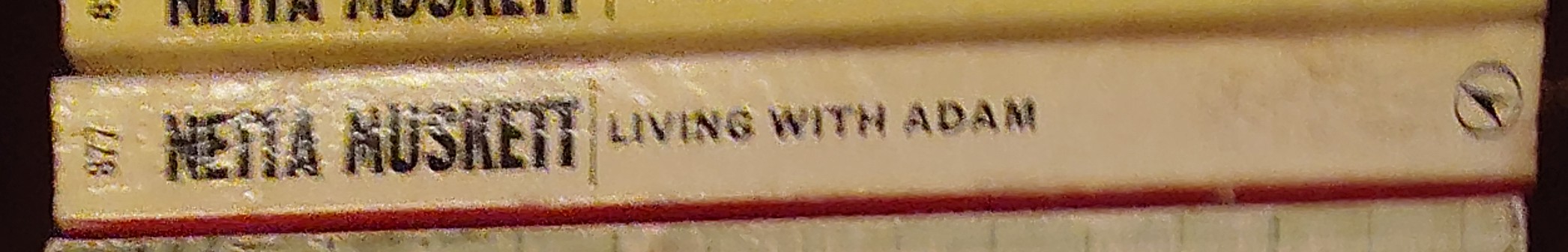 Netta Muskett  LIVING WITH ADAM spine of book image