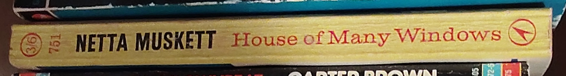 Netta Muskett  HOUSE OF MANY WINDOWS spine of book image