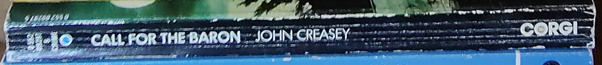 Anthony Morton  CALL FOR THE BARON spine of book image