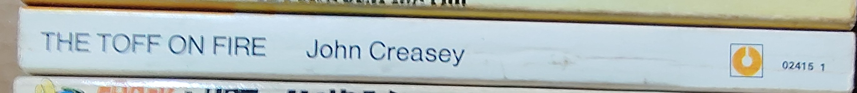 John Creasey  THE TOFF ON FIRE spine of book image