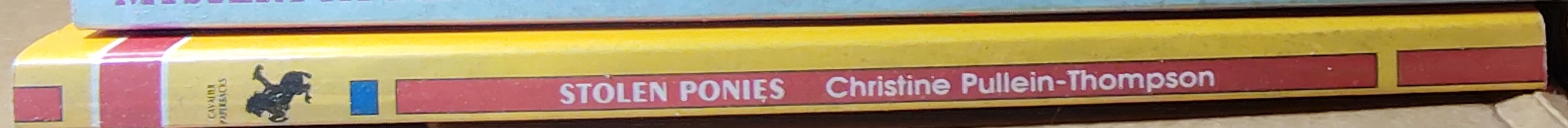 Christine Pullein-Thompson  STOLEN PONIES spine of book image