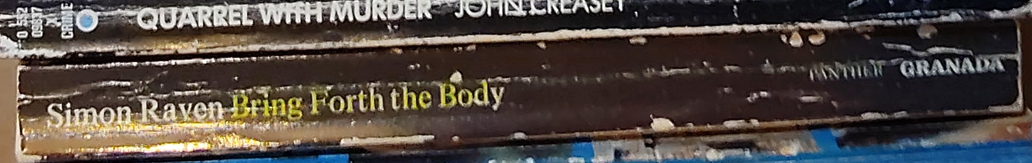 Simon Raven  BRING FORTH THE BODY spine of book image