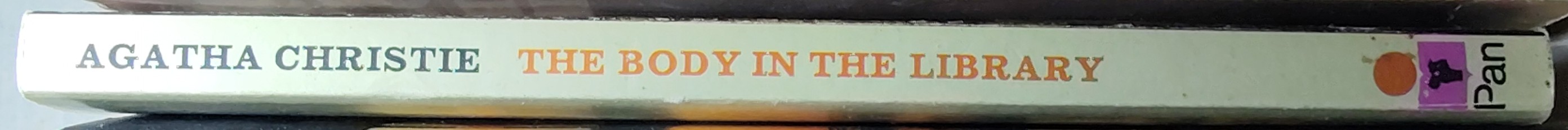 Agatha Christie  THE BODY IN THE LIBRARY spine of book image