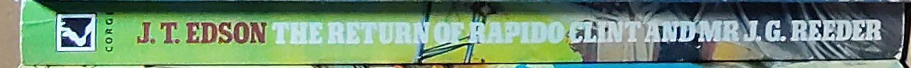 J.T. Edson  THE RETURN OF RAPIDO CLINT AND MR.J.G.REEDER spine of book image