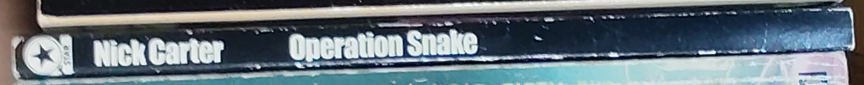 Nick Carter  OPERATION SNAKE spine of book image