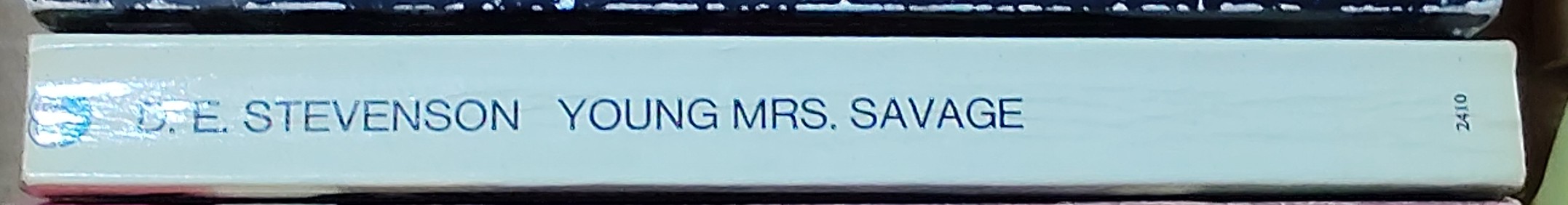 D.E. Stevenson  YOUNG MRS. SAVAGE spine of book image