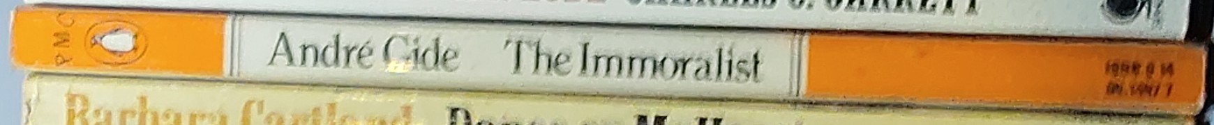 Andre Gide  THE IMMORALIST spine of book image