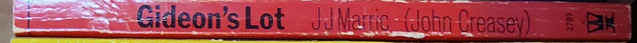 J.J. Marric  GIDEON'S LOT spine of book image