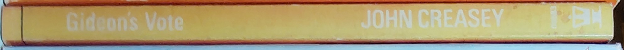 J.J. Marric  GIDEON'S VOTE spine of book image