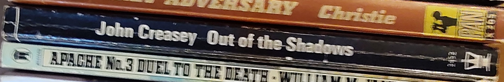 Michael Halliday  OUT OF THE SHADOWS spine of book image