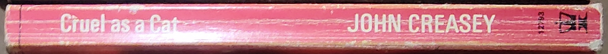 Michael Halliday  CRUEL AS A CAT spine of book image