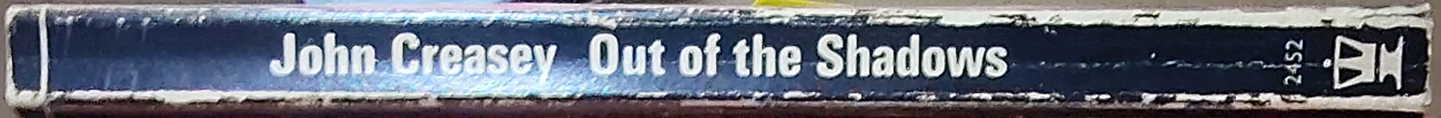 Michael Halliday  OUT OF THE SHADOWS spine of book image