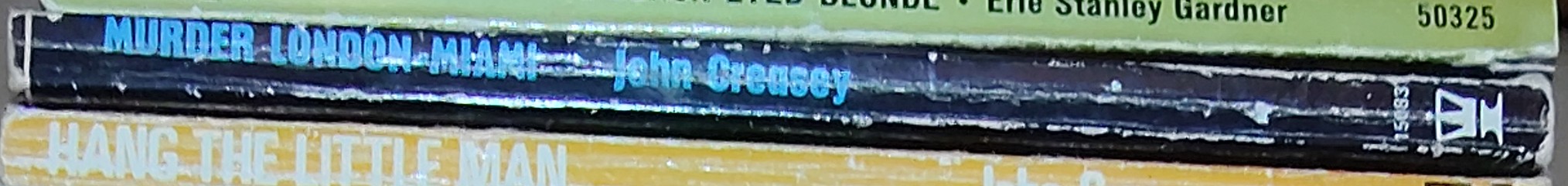 John Creasey  MURDER, LONDON - MIAMI spine of book image