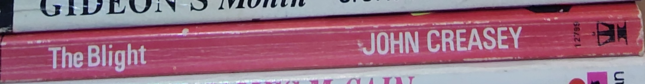 John Creasey  THE BLIGHT (Doctor Palfrey) spine of book image