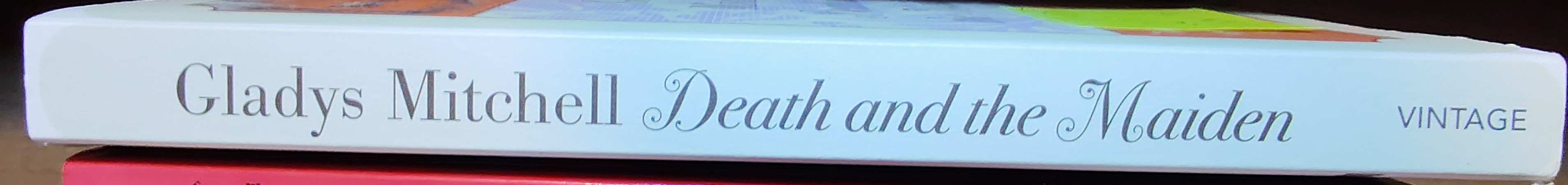 Gladys Mitchell  DEATH AND THE MAIDEN spine of book image