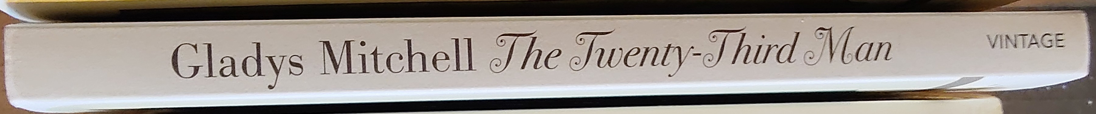 Gladys Mitchell  THE TWENTY-THIRD MAN spine of book image