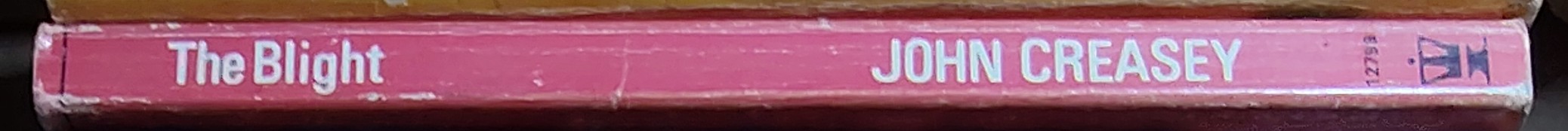 John Creasey  THE BLIGHT (Doctor Palfrey) spine of book image