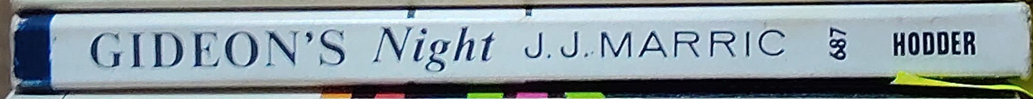 J.J. Marric  GIDEON'S NIGHT spine of book image