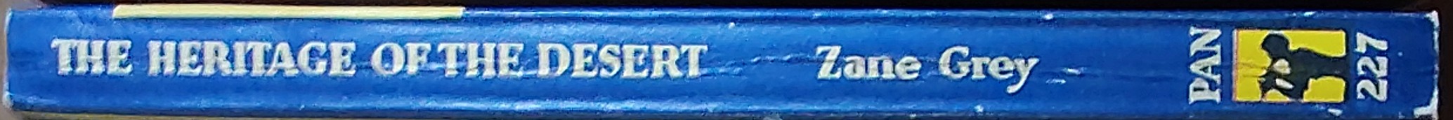 Zane Grey  THE HERITAGE OF THE DESERT spine of book image