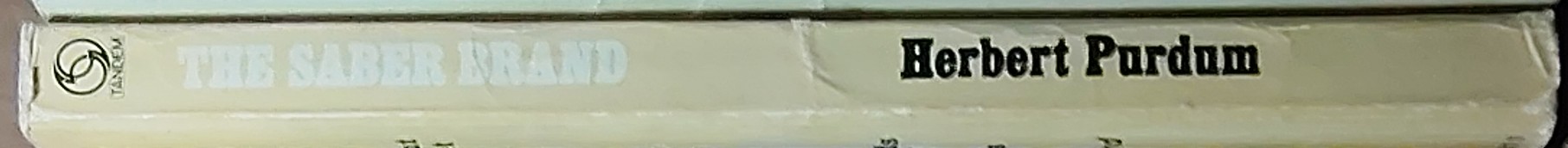 Herbert Purdum  THE SABER BRAND spine of book image