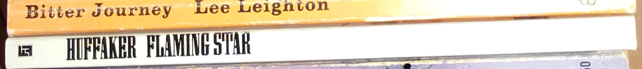 Huffaker   FLAMING STAR spine of book image
