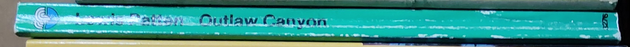 Lewis Patten  OUTLAW CANYON spine of book image