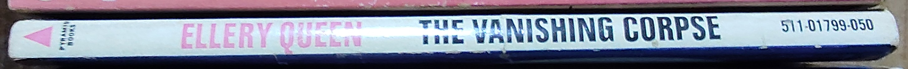 Ellery Queen  THE VANISHING CORPSE spine of book image