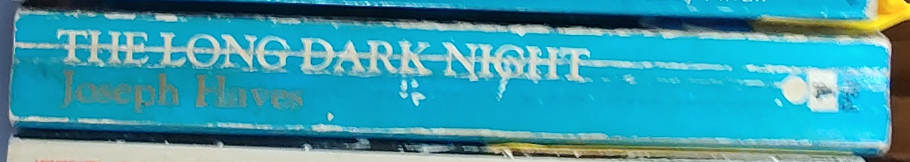 Joseph Hayes  THE LONG DARK NIGHT spine of book image