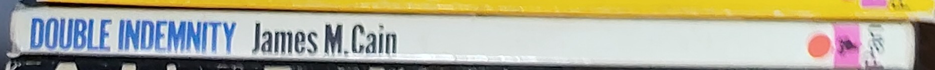 James M. Cain  DOUBLE INDEMNITY spine of book image