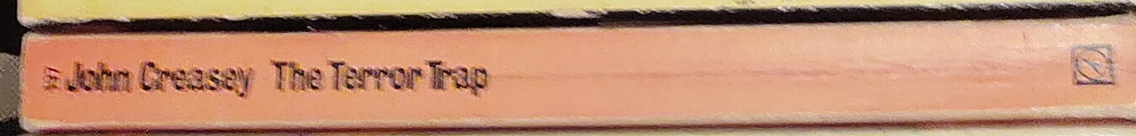 John Creasey  THE TERROR TRAP (Department 'Z') spine of book image