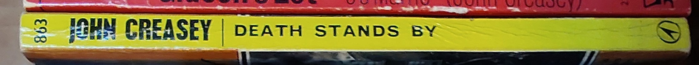 John Creasey  DEATH STANDS BY (Department 'Z') spine of book image
