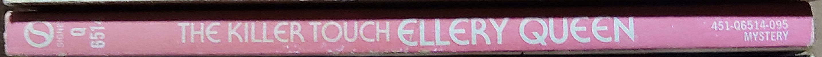 Ellery Queen  THE KILLER TOUCH spine of book image