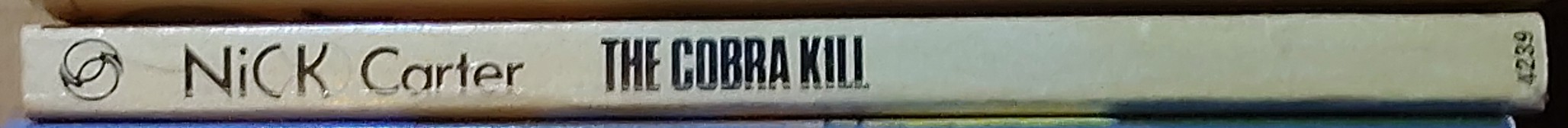 Nick Carter  THE COBRA KILL spine of book image