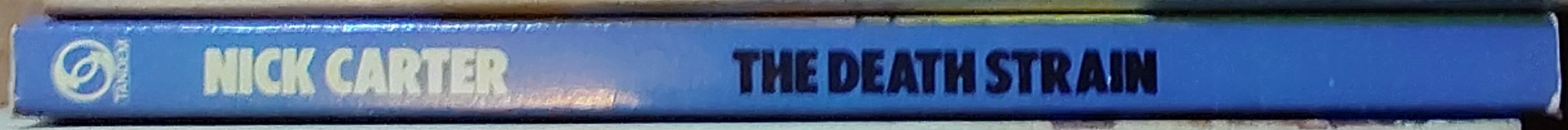 Nick Carter  THE DEATH STRAIN spine of book image
