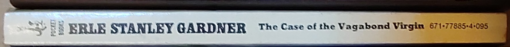 Erle Stanley Gardner  THE CASE OF THE VAGABOND VIRGIN spine of book image