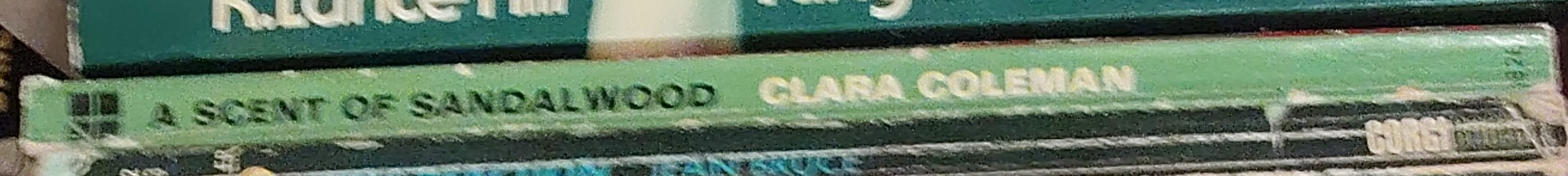 Clara Coleman  A SCENT OF SANDALWOOD spine of book image