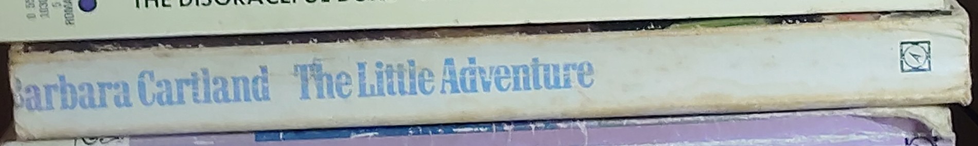 Barbara Cartland  THE LITTLE ADVENTURE spine of book image