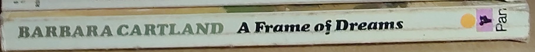 Barbara Cartland  A FRAME OF DREAMS spine of book image