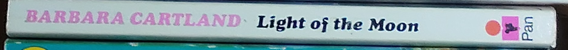 Barbara Cartland  LIGHT OF THE MOON spine of book image