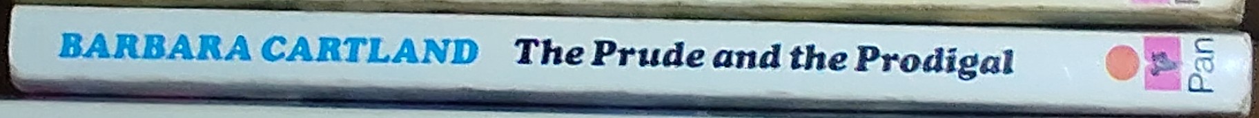 Barbara Cartland  THE PRUDE AND THE PRODIGAL spine of book image