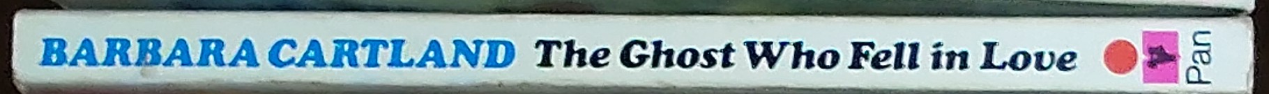 Barbara Cartland  THE GHOST WHO FELL IN LOVE spine of book image