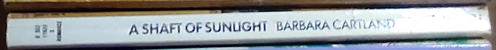 Barbara Cartland  A SHAFT OF SUNLIGHT spine of book image