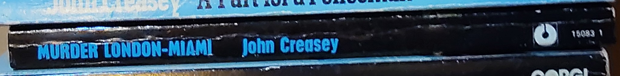 John Creasey  MURDER, LONDON - MIAMI (Roger West) spine of book image