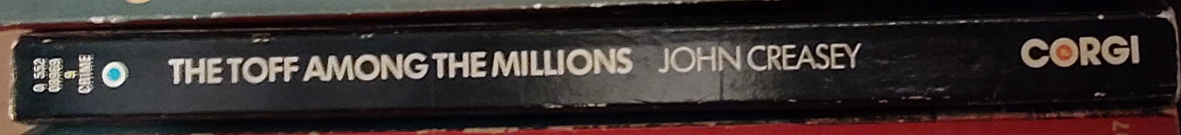 John Creasey  THE TOFF AMONG THE MILLIONS spine of book image