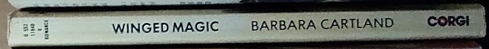 Barbara Cartland  WINGED MAGIC spine of book image