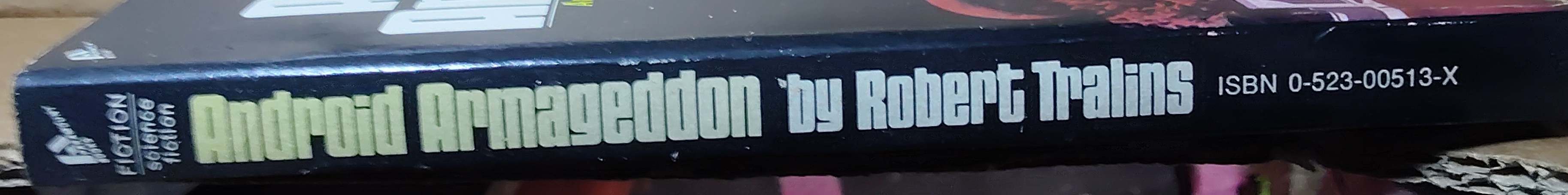 Robert Tralins  ANDROID ARMAGEDDON spine of book image