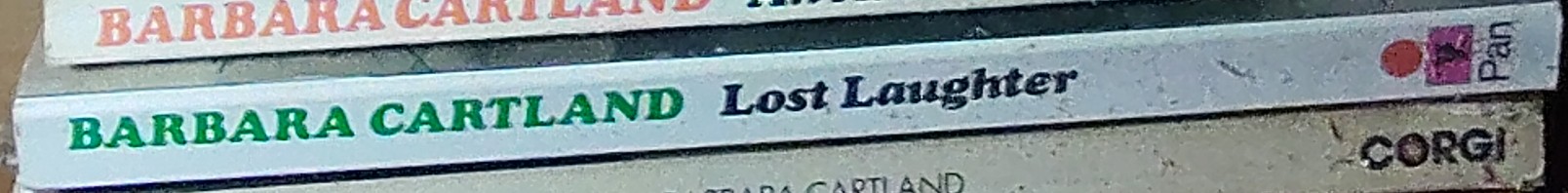 Barbara Cartland  LOST LAUGHTER spine of book image