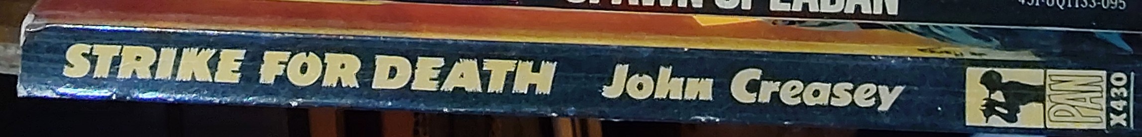 John Creasey  STRIKE FOR DEATH (Inspector West) spine of book image