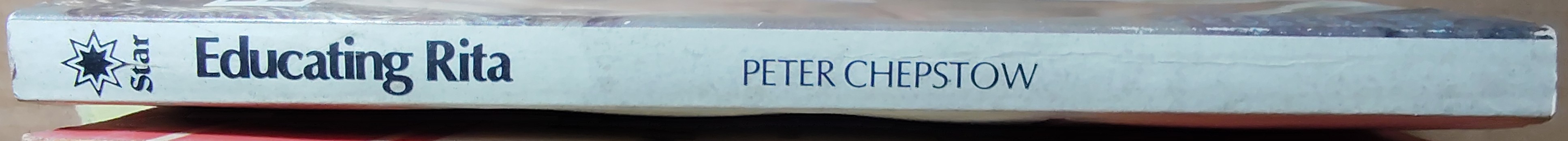 Peter Chepstow  EDUCATING RITA (Michael Cain & Julie Walters) spine of book image