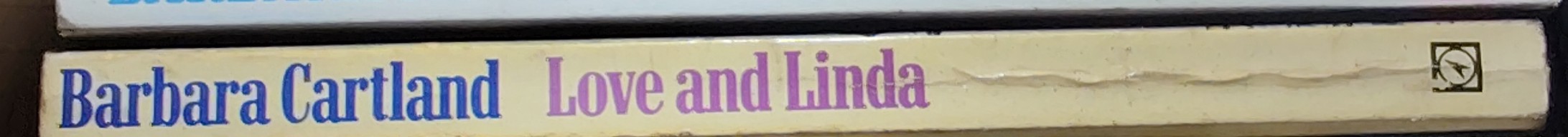 Barbara Cartland  LOVE AND LINDA spine of book image